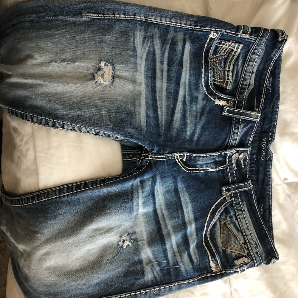 Vigils Distressed Skinny Jeans